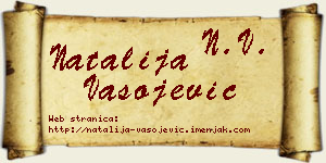 Natalija Vasojević vizit kartica